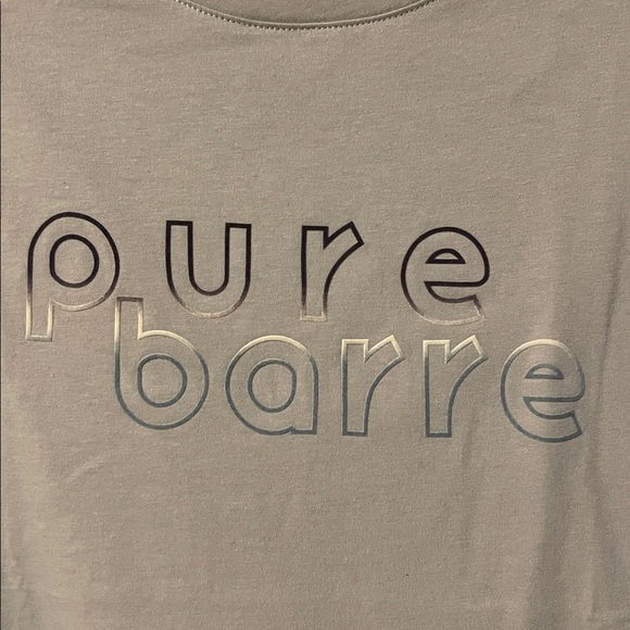 NWT Pure Barre muscle tank olive large - Picture 2 of 3